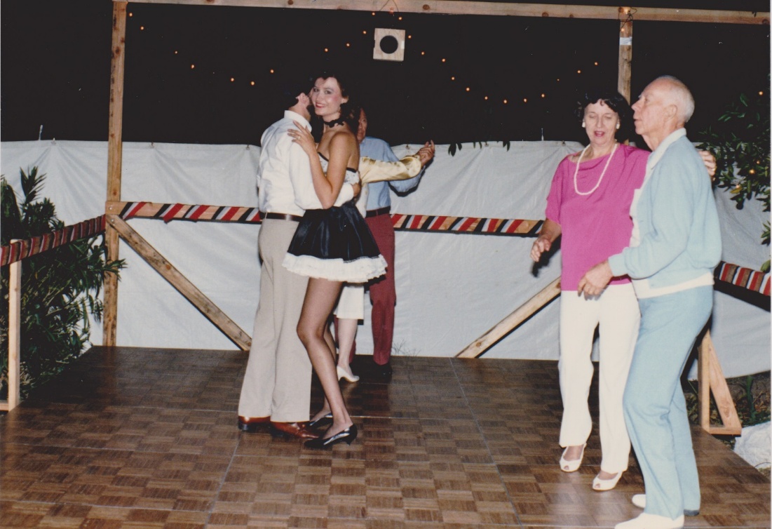 Couples dancing on the dance floor